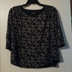 Womens 3/4 sleeve top